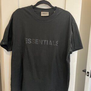 Fear of God Essentials Short-Sleeve T-Shirt Black - SMALL